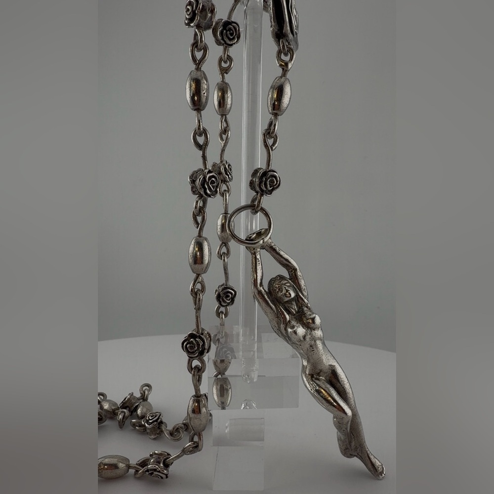 Mitchell Binder King Baby 144g Sterling Rosary - Discontinued Female Form Motif - Picture 6 of 15